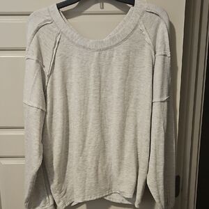Light Gray Long Sleeve Sweater